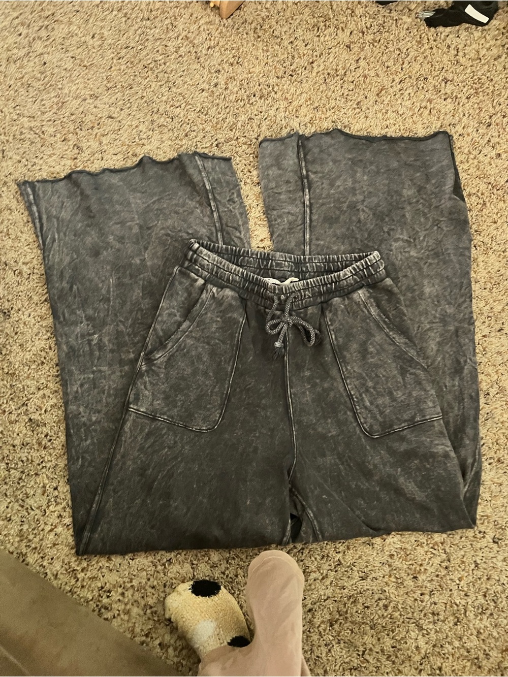 Three Bird Nest Washed Charcoal Lounge Pants